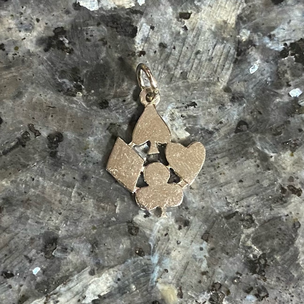 ✨5 for $50✨ Vintage Sterling Silver Playing Card Charm